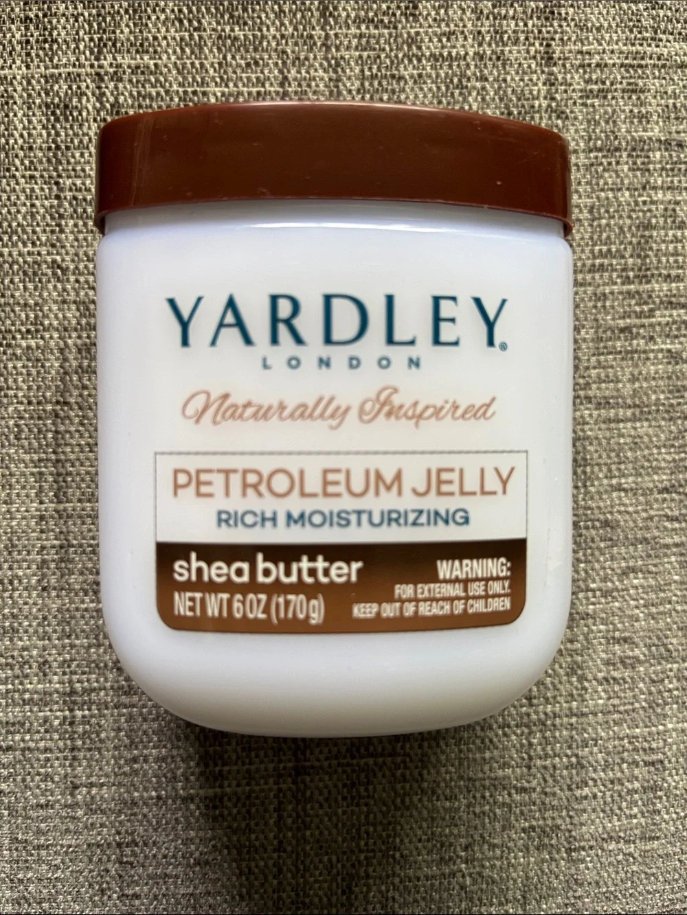 New Yardley London Petroleum Jelly with Shea Butter - White & Brown Jar